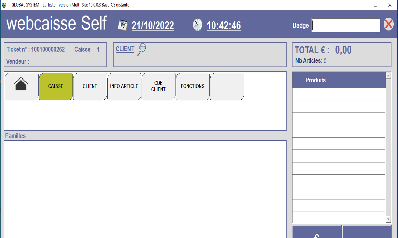 Borne self-service Webcaisse
